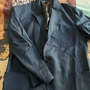 Ralph Lauren Double RL Navy Wool Blazer